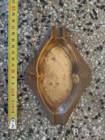 стар месингов пепелник арт нуво., снимка 2 - Други ценни предмети - 38648281