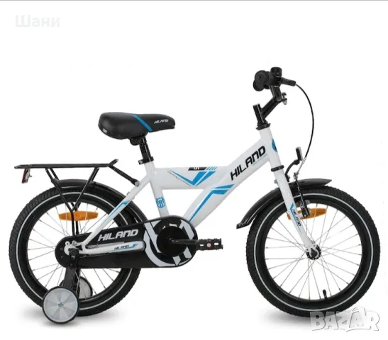 Детски велосипед Hiland, 16", Бял, снимка 2 - Детски велосипеди, триколки и коли - 49740296
