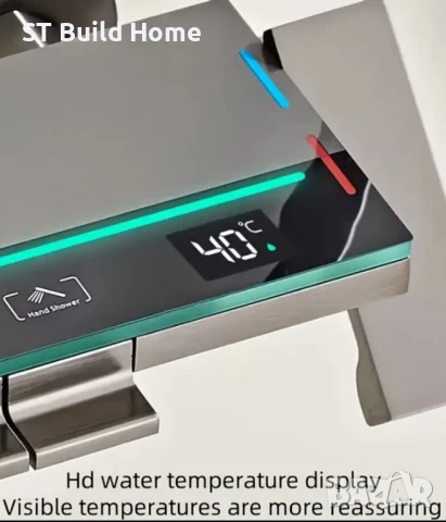 Луксозна Душ Система с LED Светлина и Температурен Контрол, снимка 4 - Душове - 51138498
