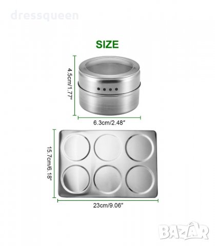 2970 МАГНИТНИ КОНТЕЙНЕРИ ЗА ПОДПРАВКИ, снимка 2 - Аксесоари за кухня - 34258193
