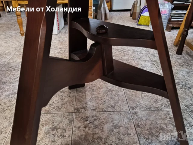 Кръгла трапезна сгъваема маса, снимка 4 - Маси - 56067517