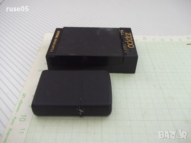 Запалка "ZIPPO" бензинова черна с камъче работеща, снимка 3 - Колекции - 51840129