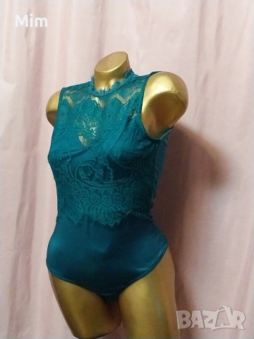М Маслено зелено боди , снимка 4 - Корсети, бюстиета, топове - 53068845