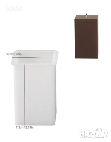 3d цилиндър колона кръг квадрат шестоъгълник силиконов молд форма фондан смола свещ шоколад гипс, снимка 4 - Форми - 47710030