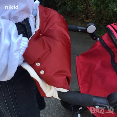 Маншон Ръкавица ръкавици за бебешка количка с пух водоусточиви, снимка 6 - Други - 31250202