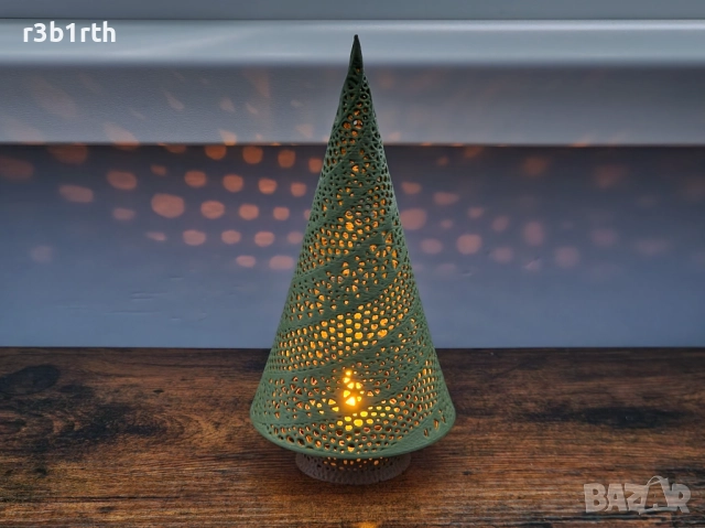 Светещи елхички, Коледна декорация, 3D принтирани с LED лампичка, снимка 4 - Декорация за дома - 52585111