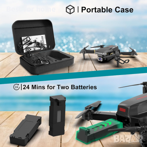 Wipkviey T27 Сгъваем дрон с 720P камера, снимка 5 - Дронове и аксесоари - 44694042