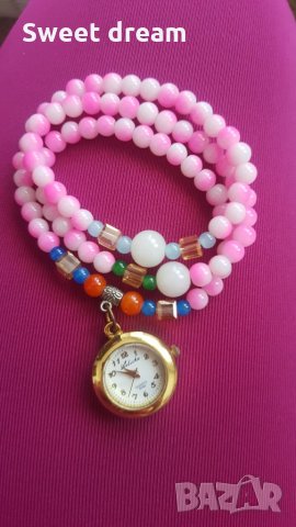 Ново! Свежа дамска гривна с часовник