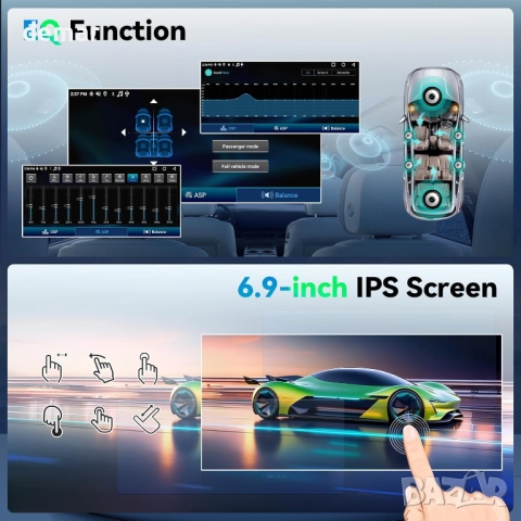 CAMECHO 1G 32G Android еднодинна автомобилна аудио стерео система,6,9", снимка 5 - Аксесоари и консумативи - 52274928