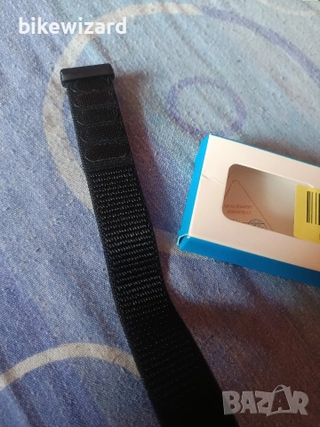 22 мм. черна еластична каишка НОВА, снимка 2 - Каишки за часовници - 53292482