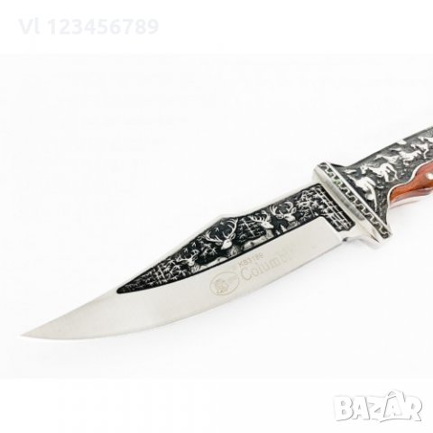Инкрустиран ловен нож Columbia KB3189-130х270мм