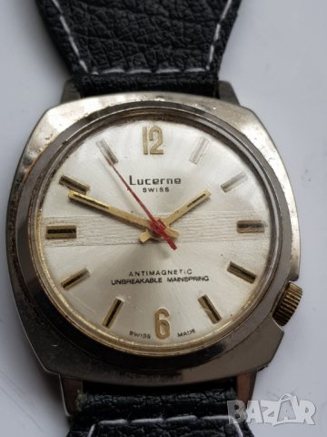 Мъжки механичен часовник Lucerne, снимка 2 - Антикварни и старинни предмети - 38951477