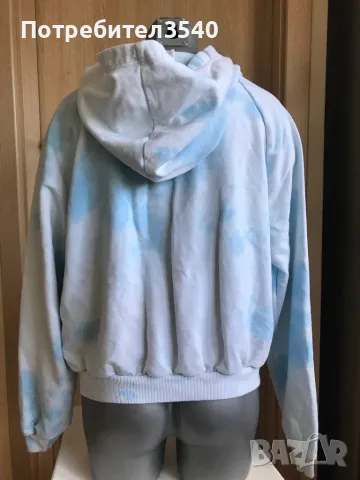 Светлосин шарен суитчър, снимка 8 - Суичъри - 48432088