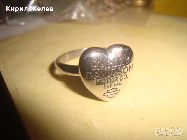 HARLEY-DAVIDSON Motor Co. ХАРЛИ ДЕЙВИДСЪН МАРКОВ РОКЕРСКИ МОТОРДЖИЙСКИ СТОМАНЕН ПРЪСТЕН НОВ 19916, снимка 2 - Пръстени - 34481658