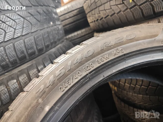 2бр. зимни гуми 245/40/20 Pirelli, снимка 3 - Гуми и джанти - 49437682