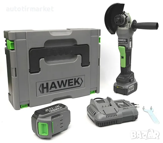 Ъглошлайф акумулаторен 125мм , 36v , HAWEK – HW-3002