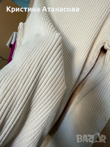 Дамска блуза рипс с деколте, снимка 5 - Блузи с дълъг ръкав и пуловери - 53057003