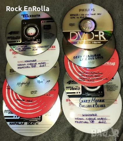 DVD-R дискове с концерти и клипове на метъл групи , снимка 8 - CD дискове - 49797944