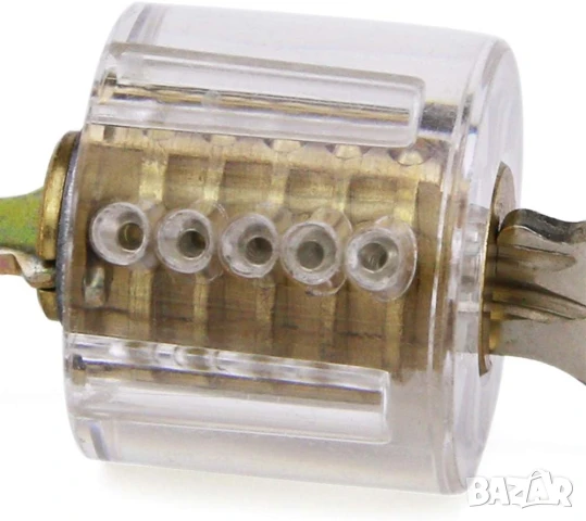 Прозрачна обучителна ключалка с 5 щифта – американски тип, снимка 2 - Други инструменти - 51364727