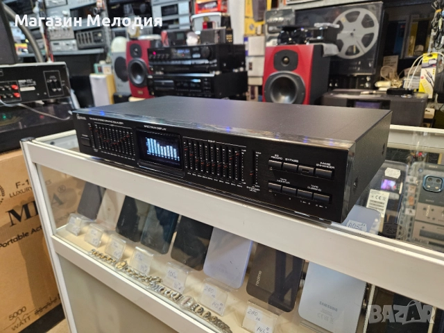 Еквалайзер Conrad Audio TE-980 В отлично техническо и визуално състояние. Стерео графичен еквалайзер, снимка 7 - Еквалайзери - 52810145