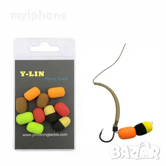 10бр.Различни цветове цилиндърчета 8мм.за Зиг Риг Плуващи, снимка 4 - Стръв и захранки - 48943833