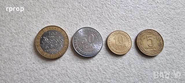 Централна Африка. 5.10 ,50  и 100 франка. UNC. Чисто нови.