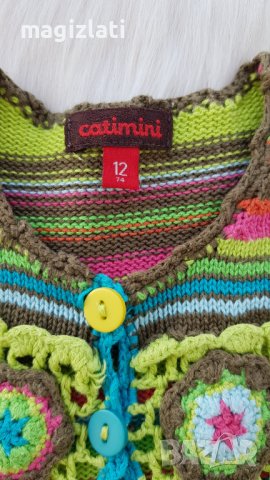 Детска рокля Catimini  размер 74-80см., снимка 3 - Бебешки рокли - 37468656