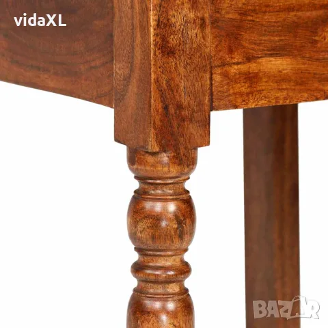 vidaXL Трапезни столове 2 бр масивно дърво с финиш цвят мед класически, снимка 4 - Столове - 56146370