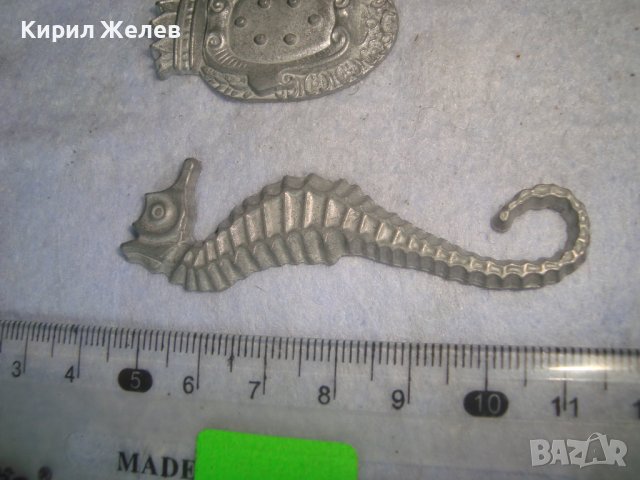 ЛОТ 2 ОЛОВНИ ФИГУРАЛНИ АПЛИКАЦИИ МОРСКО КОНЧЕ и ГЕРБ РЕДКИ за КОЛЕКЦИЯ ДЕКОРАЦИЯ 31129, снимка 6 - Колекции - 37994401