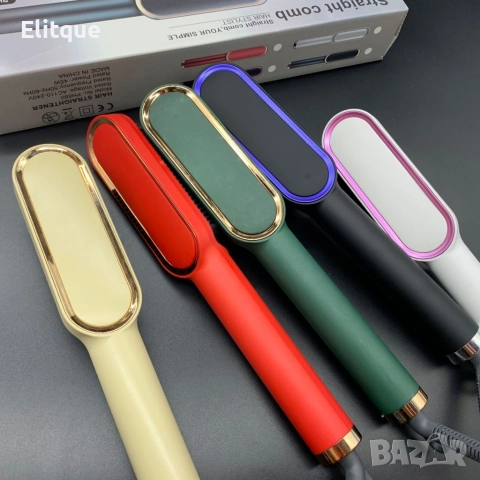 Електрическа многофункционална четка за изправяне на коса, снимка 4 - Преси за коса - 52796079