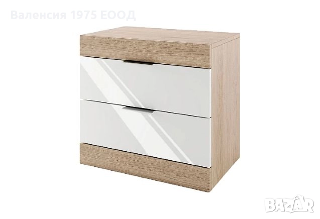 Нощно шкафче с две чекмеджета Сити 3074( различни цветове), снимка 14 - Шкафове - 46494073