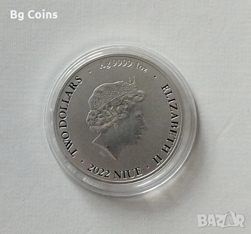 Сребро 1 OZ 2022 Биткойн , снимка 2 - Нумизматика и бонистика - 42820865