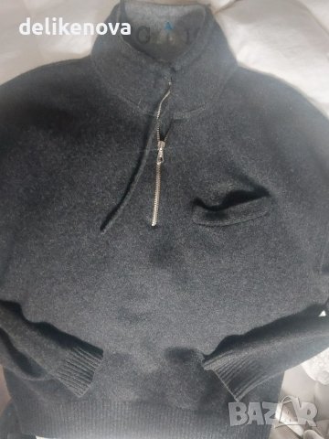 ICBERG. Size L  Пуловер с цип и връзки Вълна, снимка 3 - Пуловери - 39453562