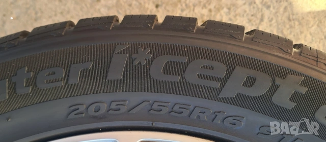 Продавам комплект от 4 броя оригинални алуминиеви джанти за Hyundai i30 205/55 R16, снимка 4 - Гуми и джанти - 53133568