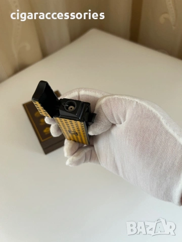 Запалка Cohiba – турбо пламък + вграден пънч, снимка 2 - Запалки - 54097525