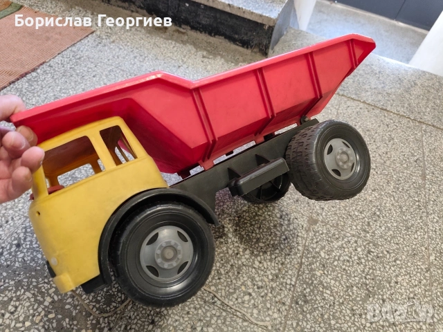 Стара играчка камион самосвал , снимка 5 - Колекции - 54132358