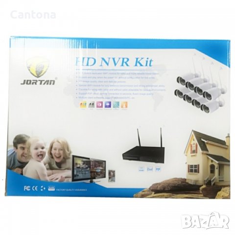 WiFi NVR DVR, IP WiFi Безжичен комплект. 4 WiFi IP камери, снимка 6 - Комплекти за видеонаблюдение - 37191130