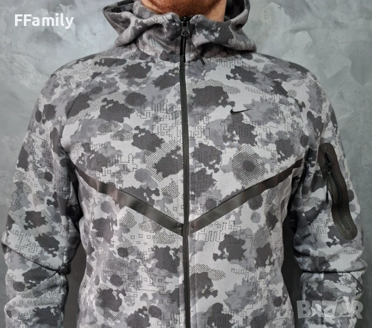 Eкип Nike Tech Fleece Сив Камуфлаж [S - XL], снимка 4 - Спортни дрехи, екипи - 54146041