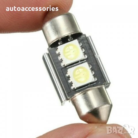 3000045974 Комплект сулфидни крушки 31MM 269 2 LED Canbus Festoon Bulb, снимка 2 - Аксесоари и консумативи - 34383302