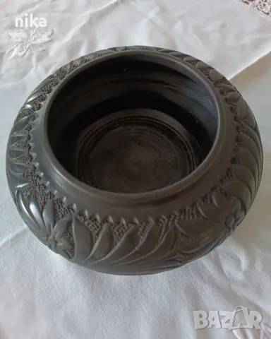 Винтидж керамична купа от Румъния, ръчна изработка, снимка 6 - Антикварни и старинни предмети - 47891180