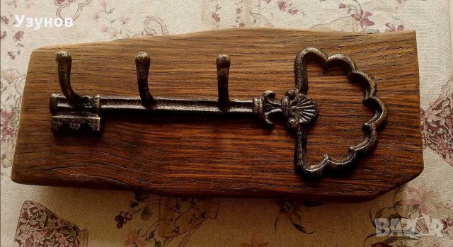 Закачалка от дърво (дървена закачалка) за механа в битов / винтидж стил, снимка 7 - Декорация за дома - 28831698