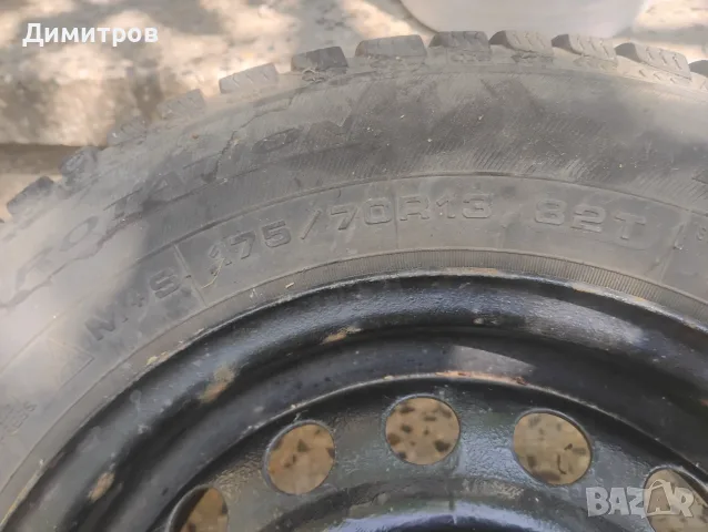Джанти 13" за Опел (4х100) със зимни гуми (6.5 мм грайфер) 2бр, снимка 6 - Гуми и джанти - 55783465
