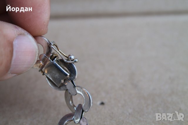 Сребърна гривна , снимка 5 - Гривни - 40566505