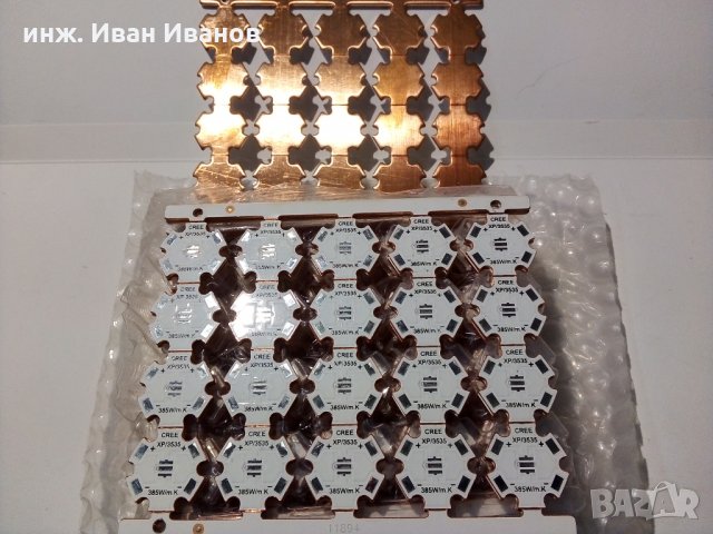 Медни печатни платки тип "звезда" за XP LED на CREE и 3535 LED