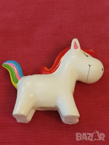 Керамична касичка Еднорог. , снимка 4 - Статуетки - 47941134