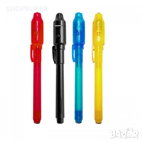 2 в 1 : Химикалка с невидимо мастило и проверка на банкноти, снимка 3 - Ученически пособия, канцеларски материали - 38674611