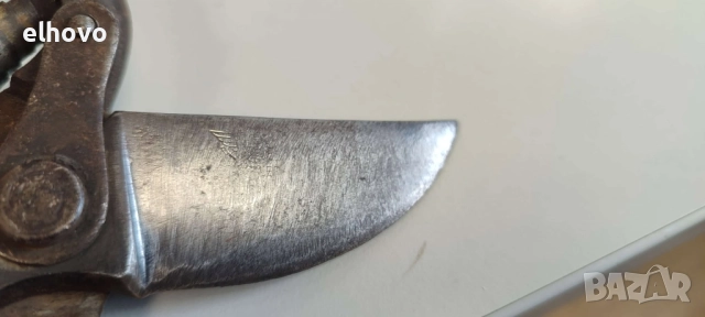 Стара лозарска ножица, снимка 5 - Антикварни и старинни предмети - 52536578