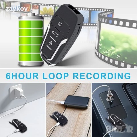 camddegg 1080P скрита камера, 64GB мини камера детекция на движение, снимка 6 - Камери - 44301965