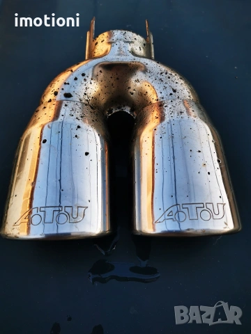 Неръждаем накрайник за ауспух, снимка 3 - Части - 53978422