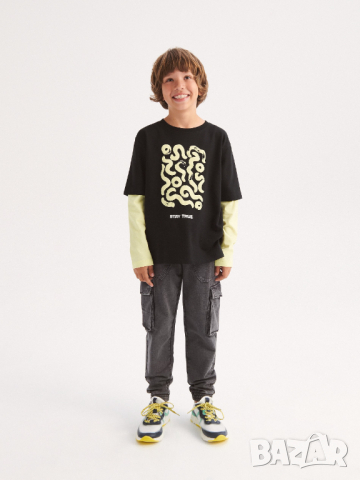 Нова блуза с дълъг ръкав на Reserved за момче 13-14 год 164см